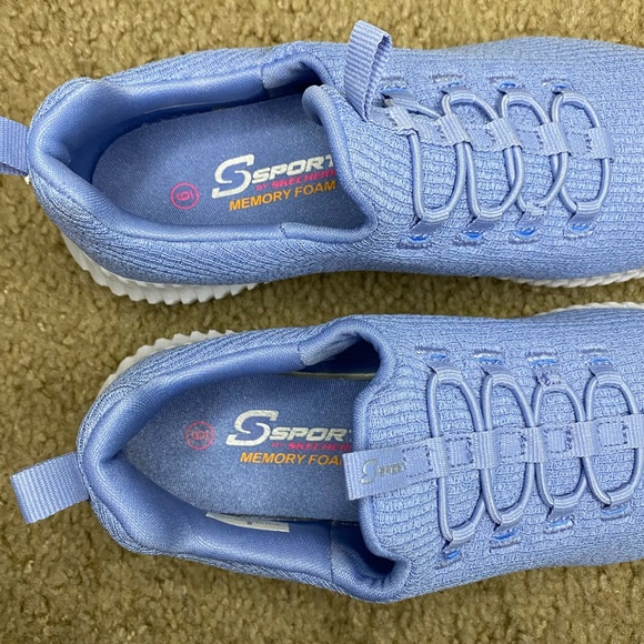 NWOB Skechers S Sport Women’s Sneakers Shoes Charlize Slip On Memory Foam Blue - Picture 5 of 5